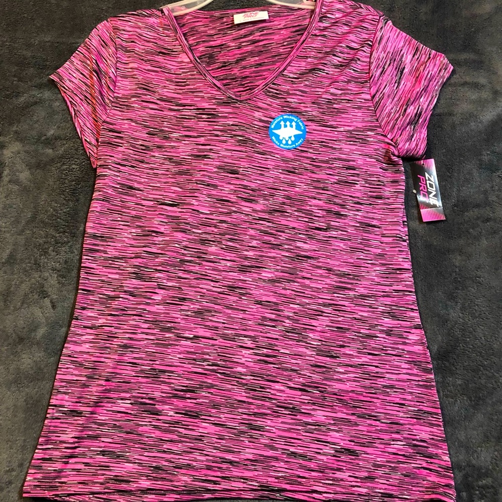 NWT Pink moisture wick Tee Women’s L.